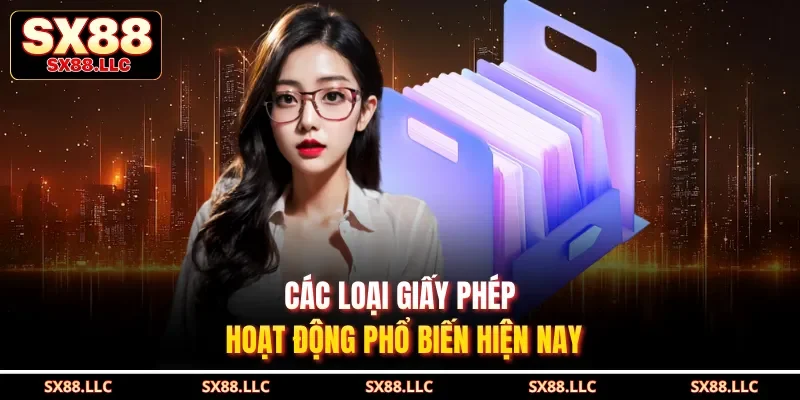Các loại giấy phép hoạt động phổ biến hiện nay